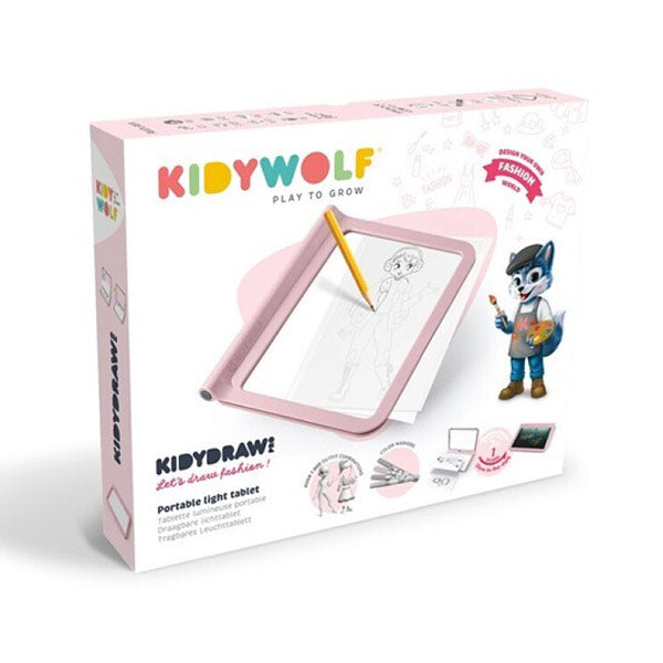 Tableta Luminosa KidyDraw-Pro Rosa Kidywolf