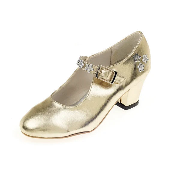 Tacones Altos Dorados Zapatos Sabine Souza