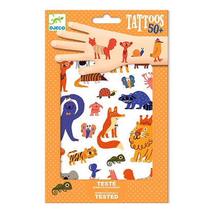 Tatuajes Al Agua Animales Divertidos Djeco