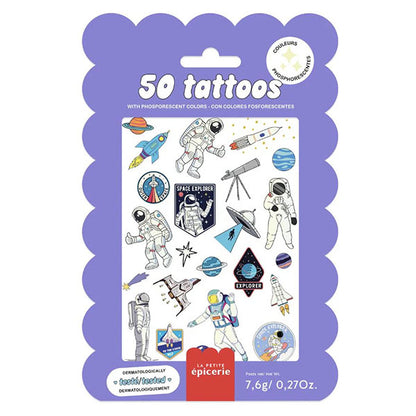 50 Tatuajes Temporales Cosmos