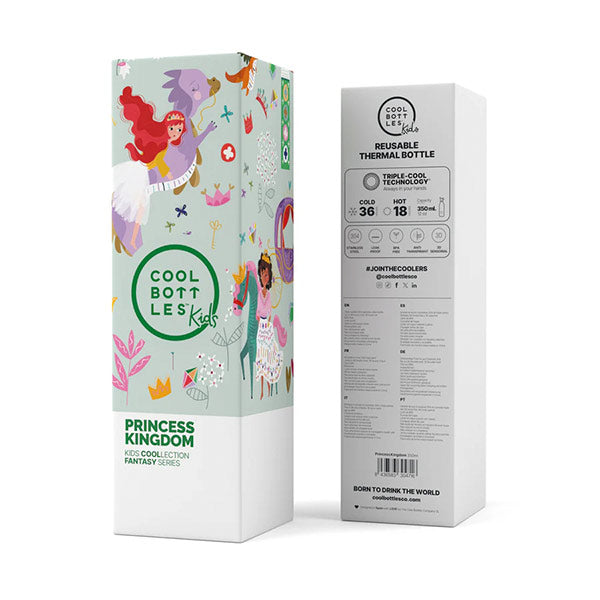 The Kids Bottle Princess Kingdom 350ml Cool Bottles