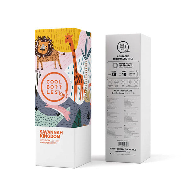 The Kids Bottle Savannah Kingdom 260ml Cool Bottles