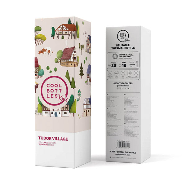 The Kids Bottle Tudor Village 350ml Cool Bottles