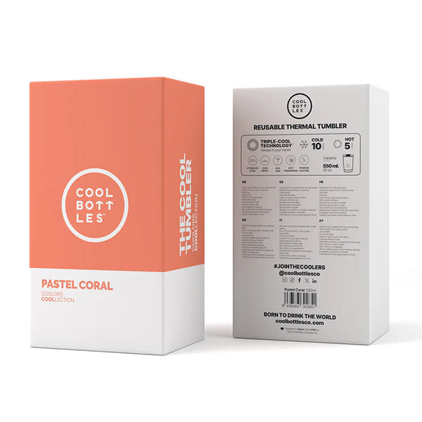 The Tumbler Pastel Coral 550ml Cool Bottles