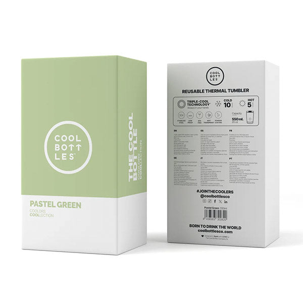 The Tumbler Pastel Green 550ml Cool Bottles