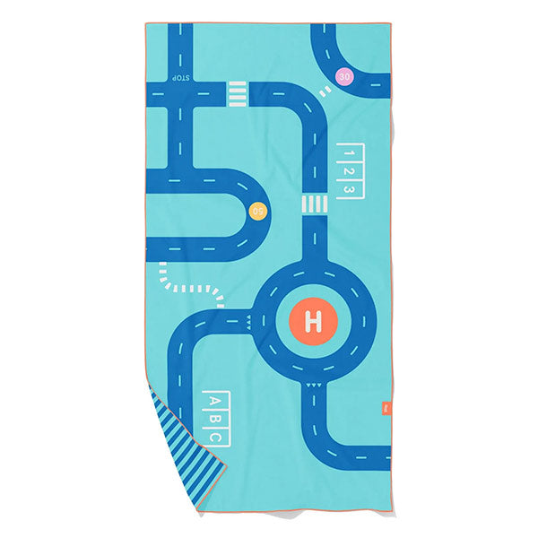 Toalla Playa Juego Carreteras M 140x70cm