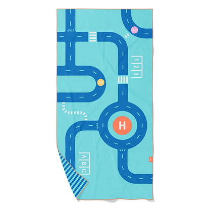 Toalla Playa Juego Carreteras M 140x70cm
