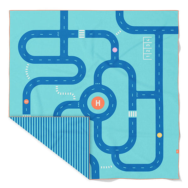 Toalla Playa Juego Carreteras XL 180x180cm
