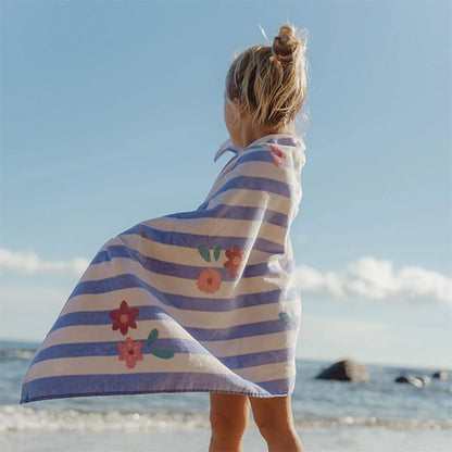 Toalla Playa Purple Stripe Little Dutch