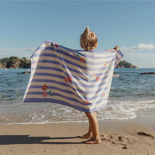 Toalla Playa Purple Stripe Little Dutch