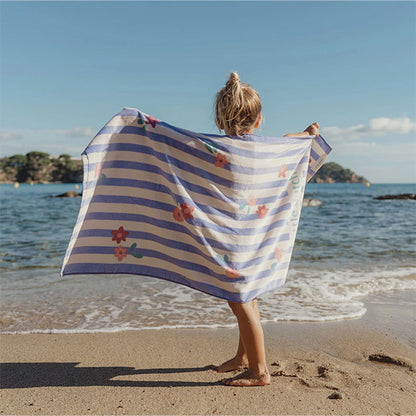 Toalla Playa Purple Stripe Little Dutch