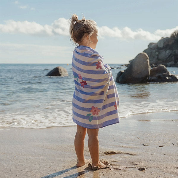 Toalla Playa Purple Stripe Little Dutch