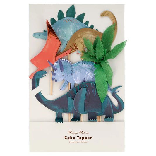 Toppers Decora Pasteles Dinosaur Kingdom Meri Meri 7 uds