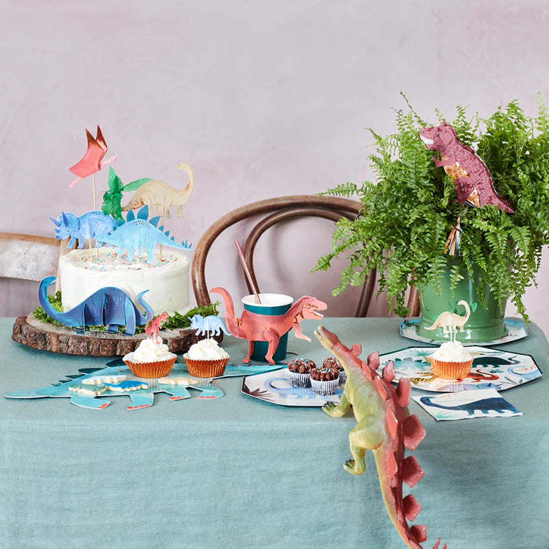 Toppers Decora Pasteles Dinosaur Kingdom Meri Meri 7 uds