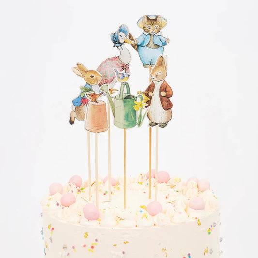 Toppers Decora Pasteles Peter Rabbit Meri Meri 6 uds