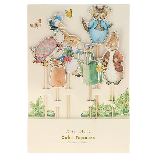 Toppers Decora Pasteles Peter Rabbit Meri Meri 6 uds
