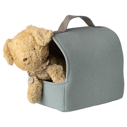 Transportín Para Mascotas Maileg Color Azul Empolvado