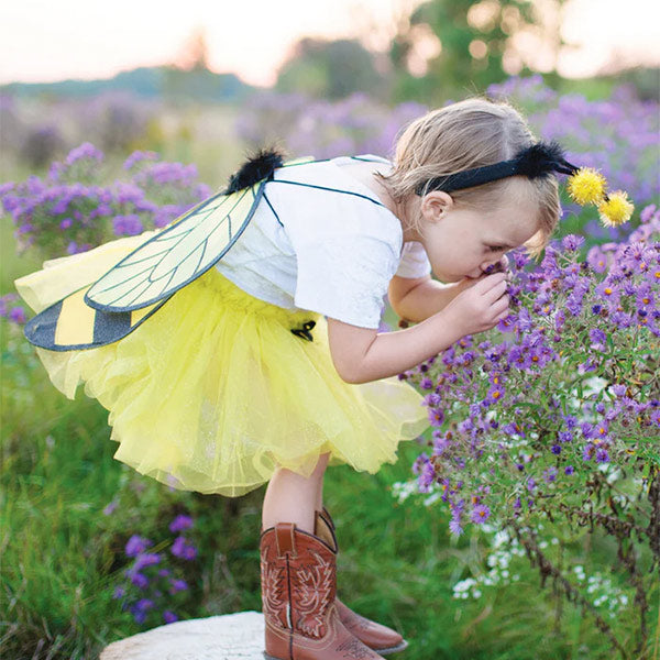 Tutú Abeja Con Alas Y Diadema Talla 4-6 Años Great Pretenders
