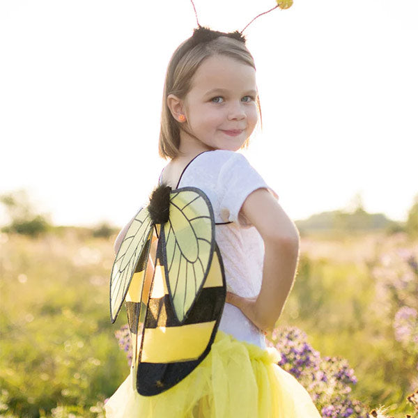 Tutú Abeja Con Alas Y Diadema Talla 4-6 Años Great Pretenders