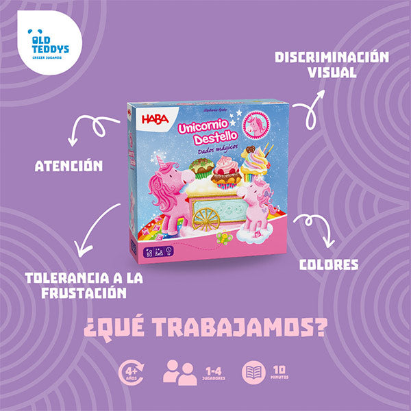 Unicornio Destello Dados Mágicos Haba