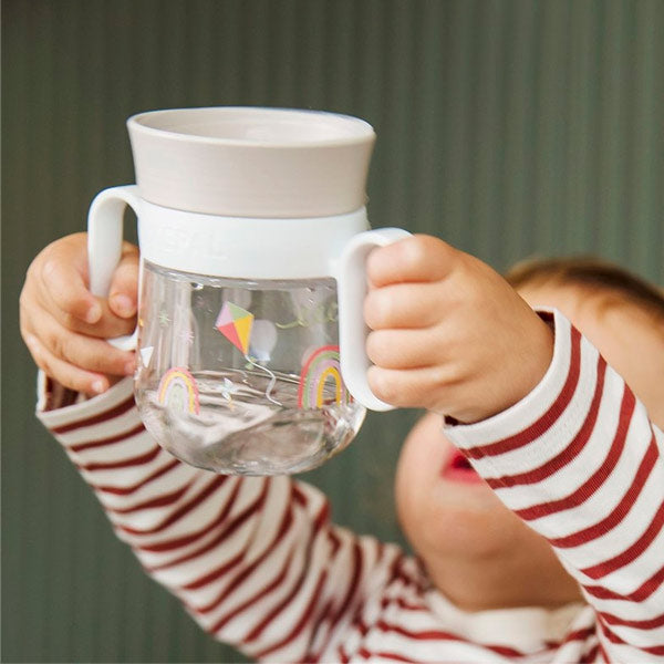 Vaso Antiderrame Little Dutch 360º 200ml Arcoíris