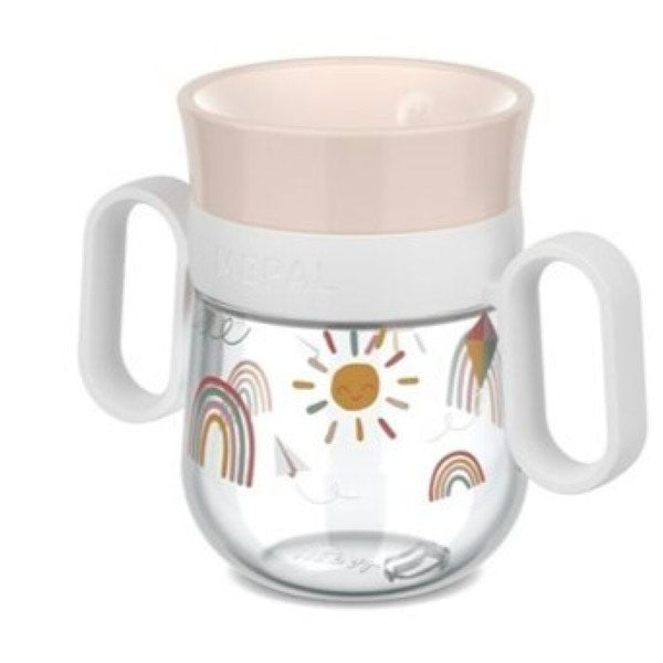 Vaso Antiderrame Little Dutch 360º 200ml Arcoíris