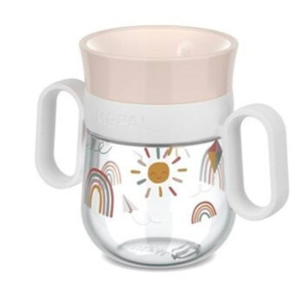 Vaso Antiderrame Little Dutch 360º 200ml Arcoíris