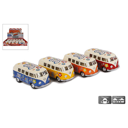 VW Classical Bus 1962 Coche Juguete Pullback