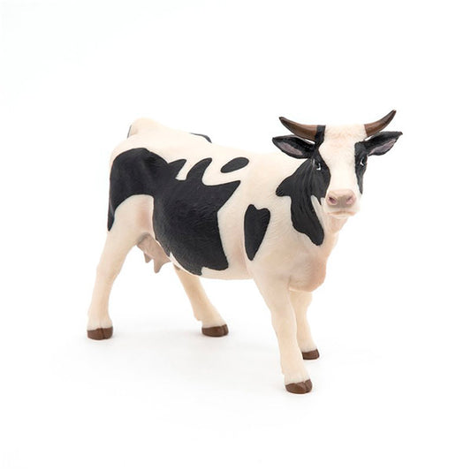 Vaca Negra Y Blanca Animal Juguete Papo