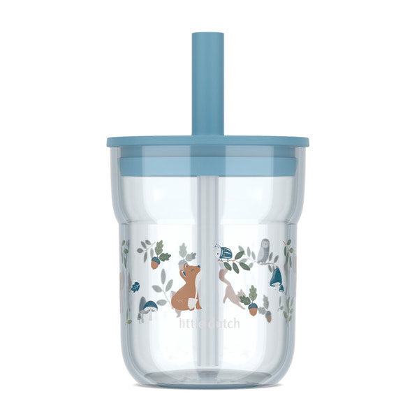Vaso Infantil Pajita 250ml Little Dutch Forest Friends