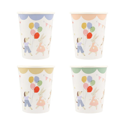 Vasos Animal Friends Meri Meri 8 uds