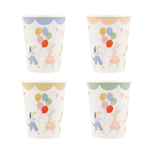 Vasos Animal Friends Meri Meri 8 uds