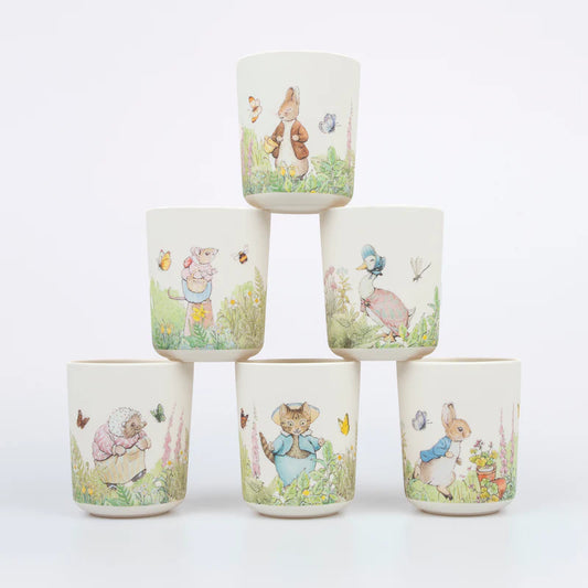 Vasos Meri Meri Peter Rabbit Melamina Reutilizables 6 uds