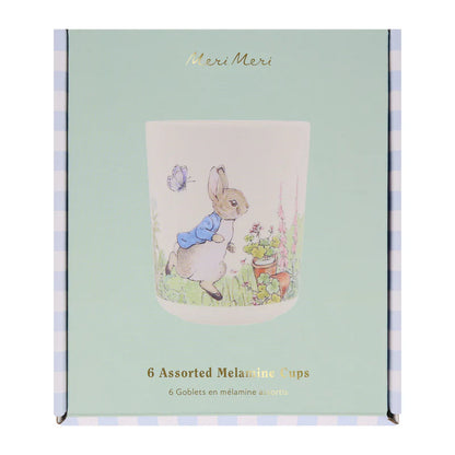 Vasos Meri Meri Peter Rabbit Melamina Reutilizables 6 uds