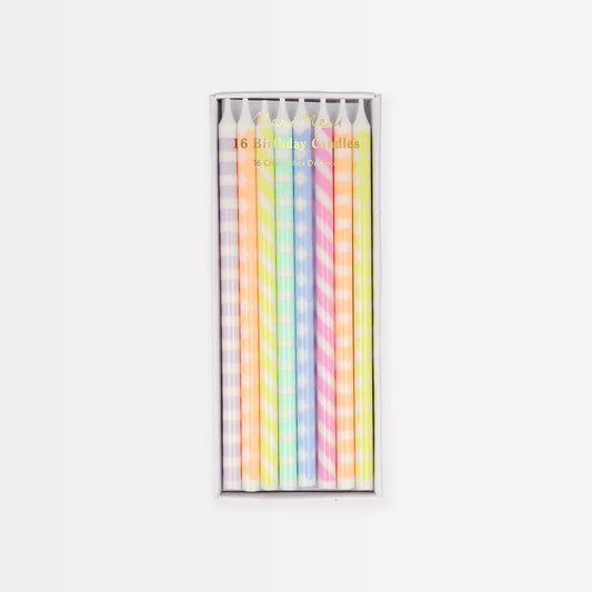 Velas Color Pastel Meri Meri 16 uds