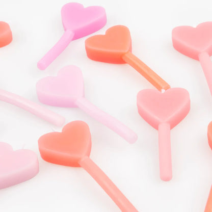 Velas Corazón Rosa Meri Meri 12 uds