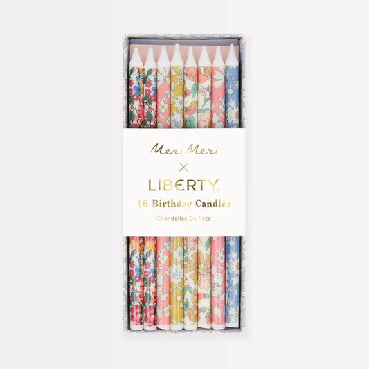 Velas Fiesta Meri Meri Liberty Mixto 16 uds