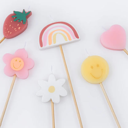 Velas Happy Face Icons Meri Meri 6 uds