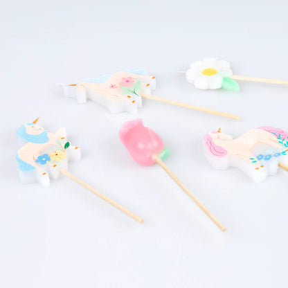 Velas Unicornios del Prado Meri Meri 5 uds