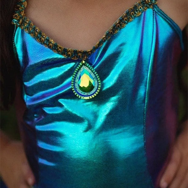 Vesito Pavo Real Con Diadema 5 a 6 años Great Pretenders