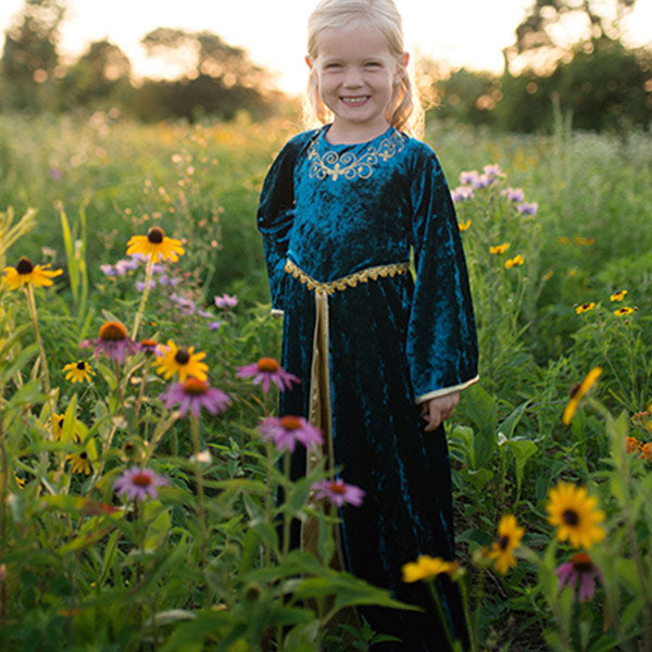 Vestido Lady Ginebra Turquesa 5-6 Años Great Pretenders