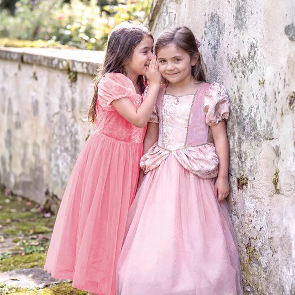Vestido Penélope Brocado Rosa Enpolvado 5-6 Años Great Pretenders