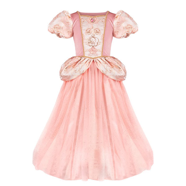 Vestido Penélope Brocado Rosa Enpolvado 5-6 Años Great Pretenders