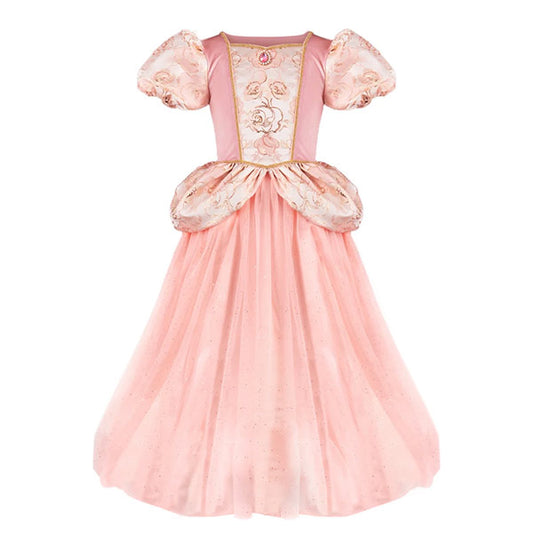 Vestido Penélope Brocado Rosa Enpolvado 5-6 Años Great Pretenders