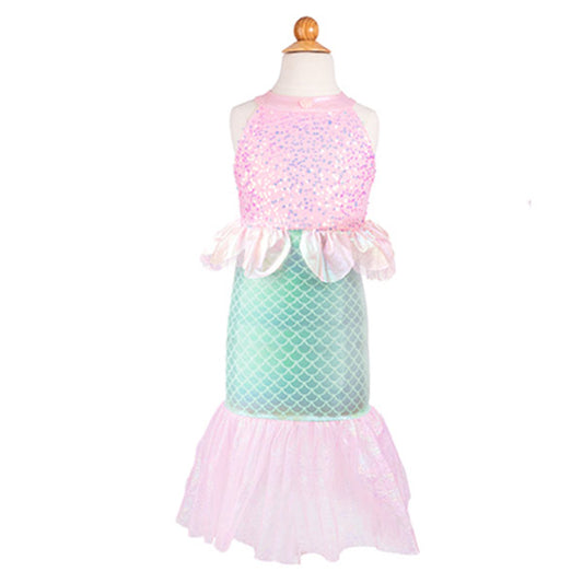 Vestido Sirenita Brumosa Rosa 7-8 Años Great Pretenders