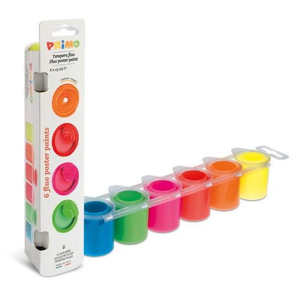 6 Temperas Colores Fluo 6X25ml