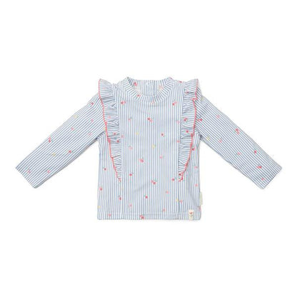 Camiseta Protección Solar Little Dutch Manga Larga Flowers Azul
