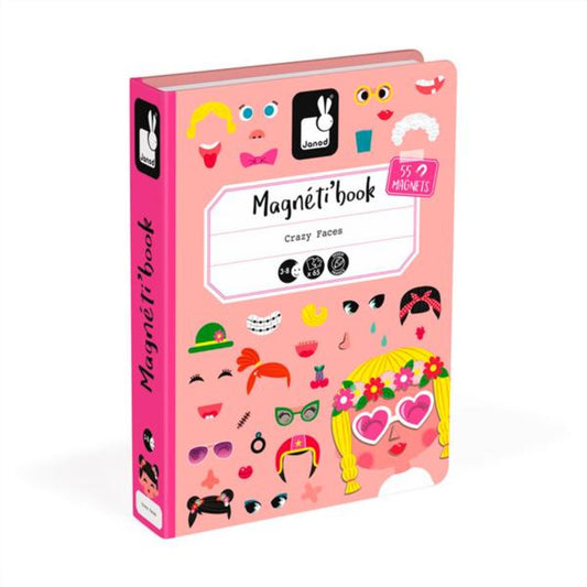 Magnetibook Crazy Faces Chicas Janod