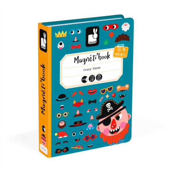 Magnetibook Crazy Faces Chicos Janod