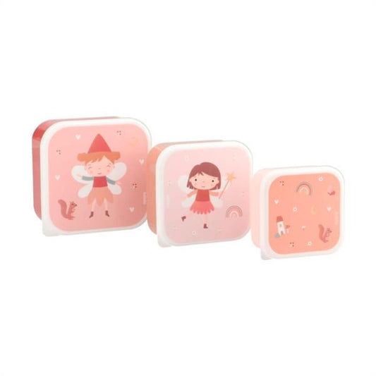 Set de 3 Cajas Almuerzo Wild Fairies - Hadas Tutete